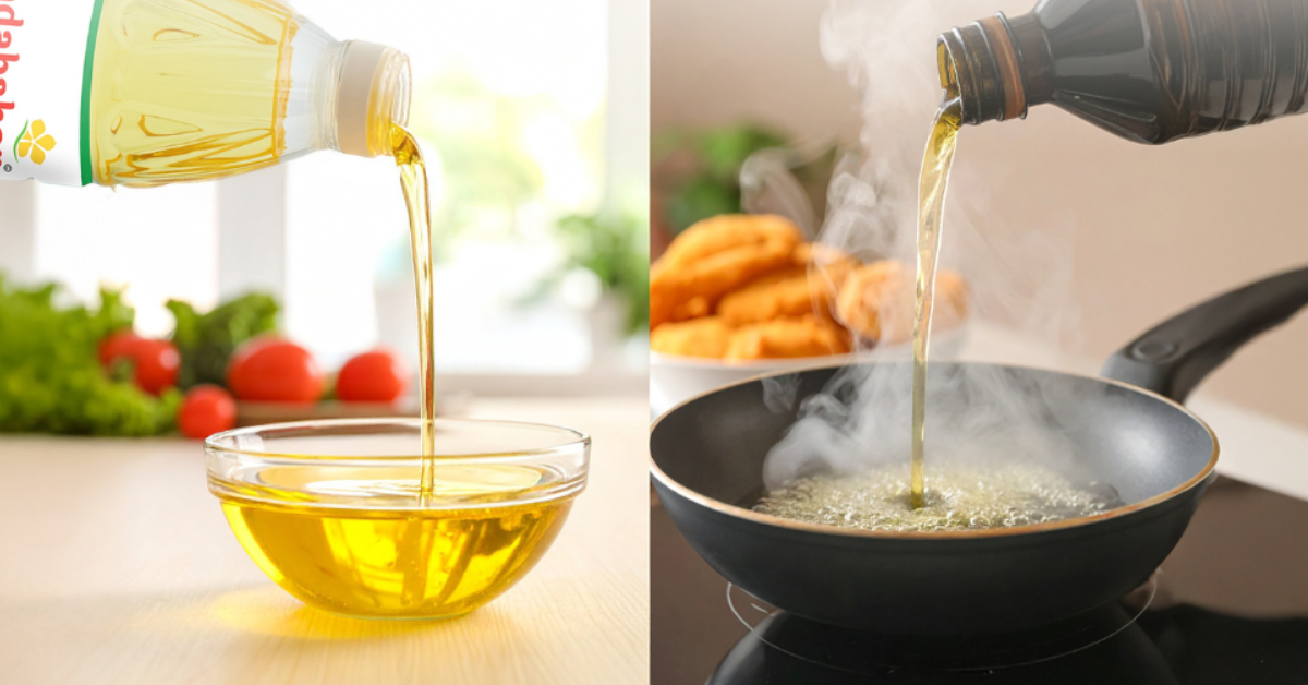 Clean Oil compared to Adulterated Oil